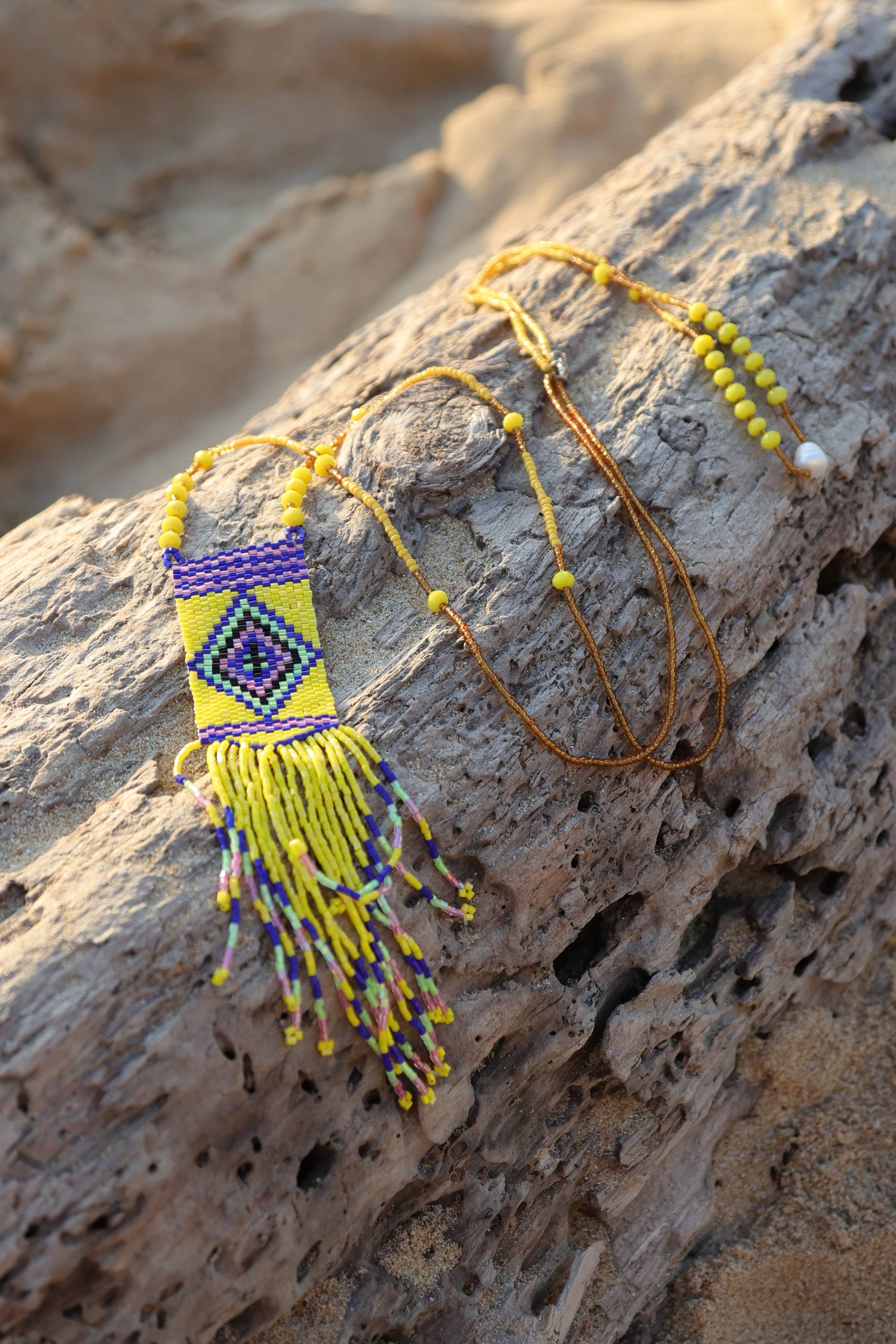 Flora Jane Paris - Wholesale Y-Neck/Lariat Necklace - DOUBLE ROW INDIAN PEARL NECKLACE8