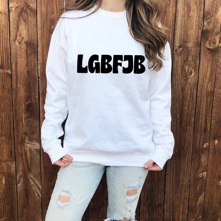 Let's Go Brandon Crewneck Sweatshirt Anti Biden Fuck Biden for wholesale by Rising Tide Vintage