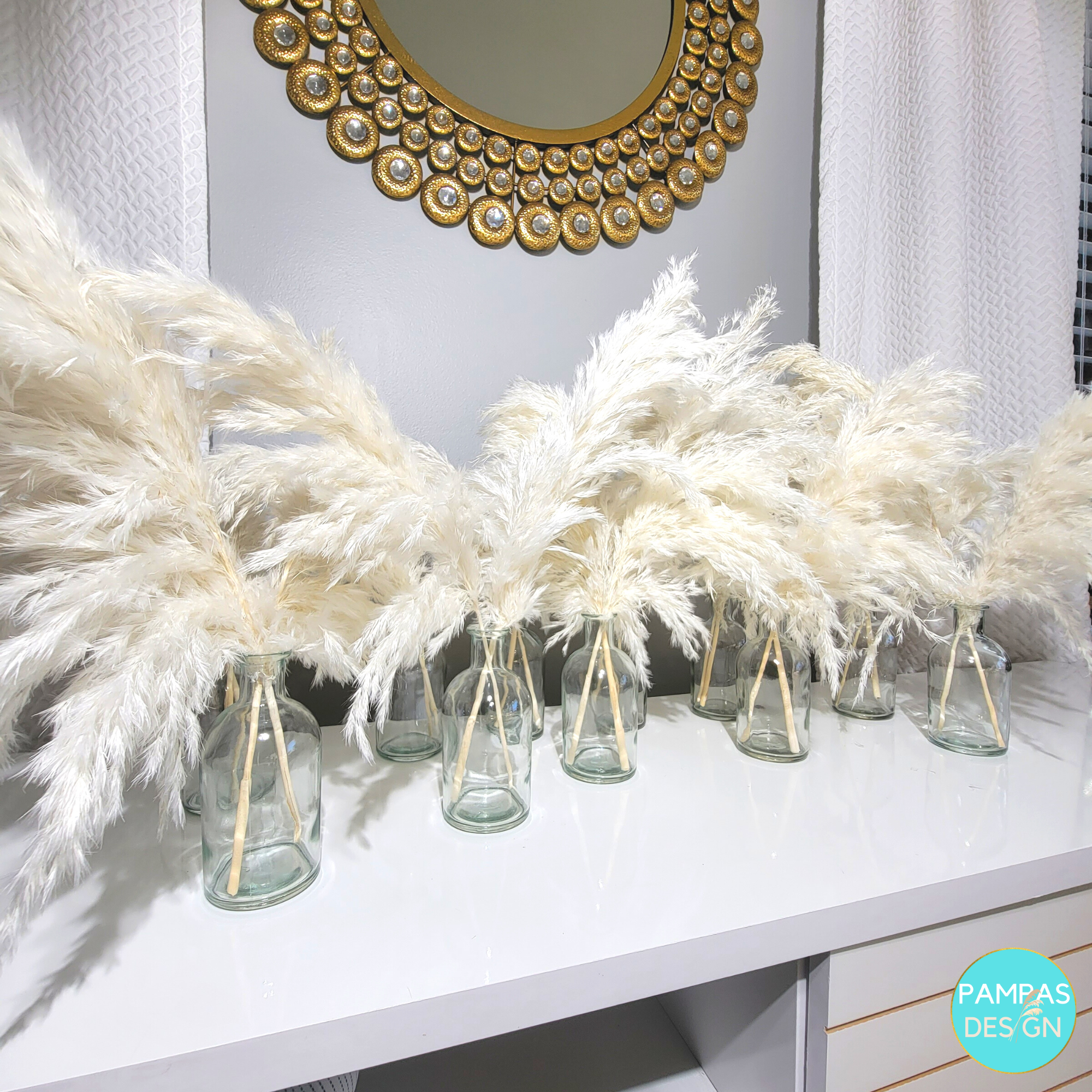 Pampas Design - Wholesale Dried/Pressed Flowers - Pampas Grass Centerpieces including Vase11