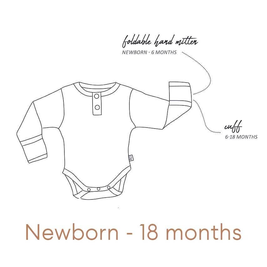 Snuggle Hunny - Wholesale Bodysuit (Non-Footed) - Baby - Eucalypt Long Sleeve Organic Bodysuit7