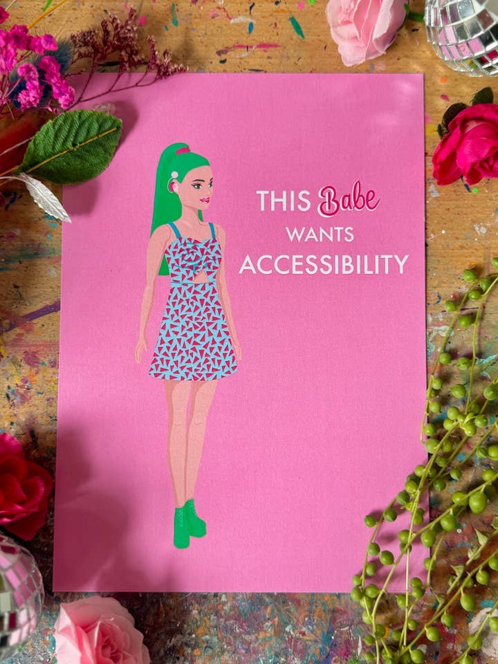 Deaf Babe - Print for wholesale by Crafted in chaos