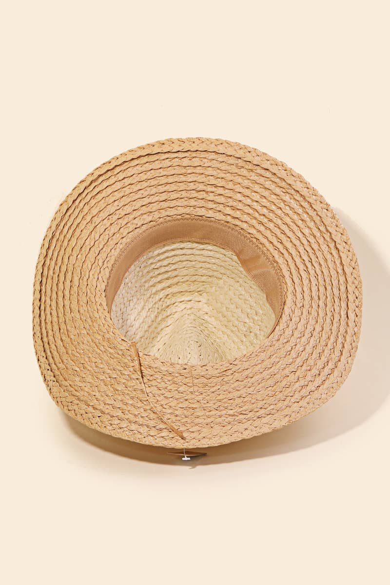 Anarchy Street - Wholesale Straw Hat - Women's - Two Tone Straw Braided Sun Hat2