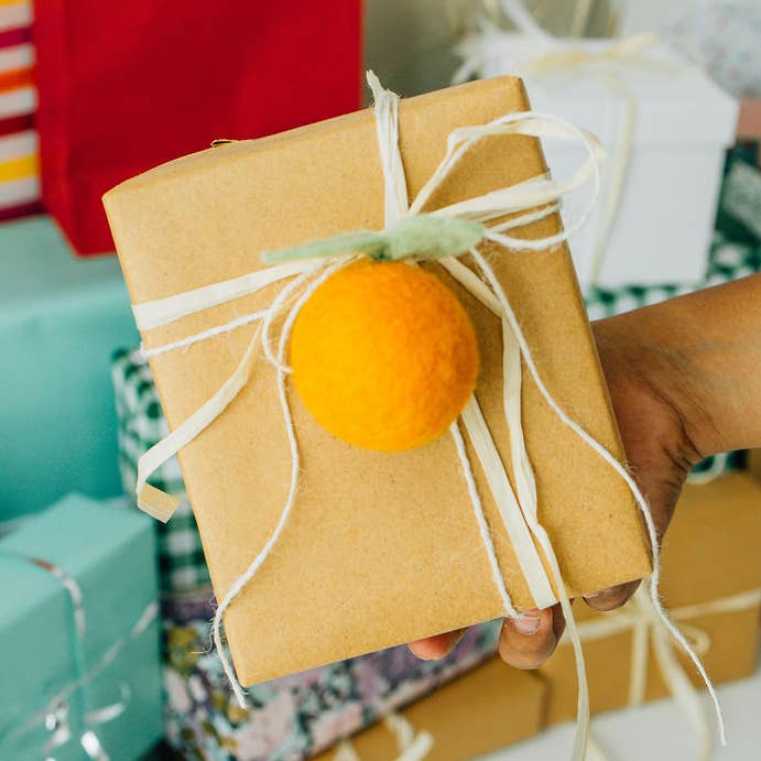 Nivas - Vendita all'ingrosso Decorazione - Ornamento di Natale in feltro arancione0