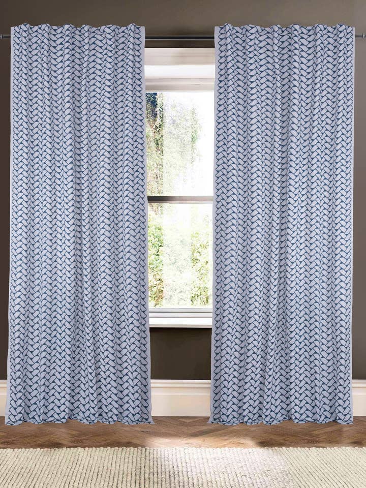 Isaac Ivory 108" Rideau en mélange de lin et coton pour la vente par Creative Threads, Inc.