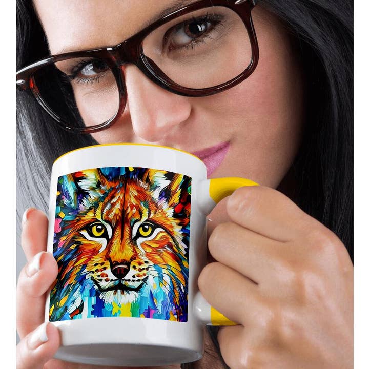3dRose - Wholesale Coffee Mug - 3dRose, Stunning Face Portrait Of A Lynx Or Bobcat Wild Cat. Gifts For Family, Mug1