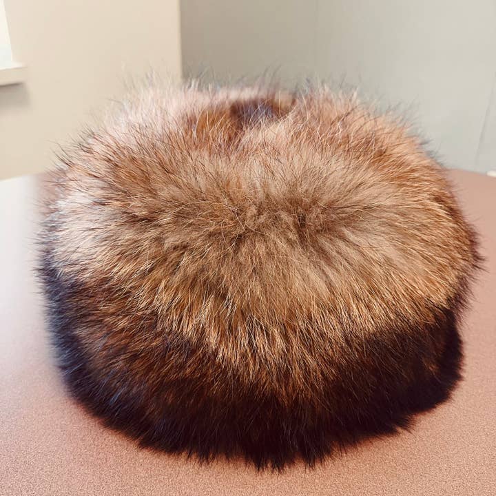 Handcrafted Raccoon Dog Fur Hat for wholesale by MOGSki LLC