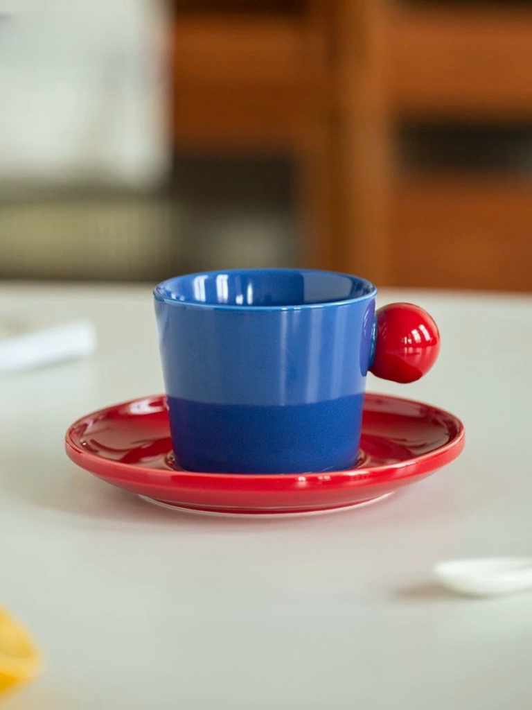 INSPECIAL HOME - Wholesale Coffee Mug - Handmade Cute Whimsical Coffee Espresso Mug With Saucer11