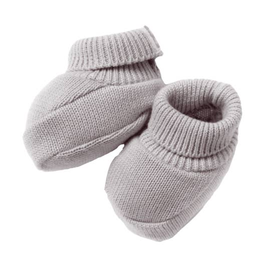 Patucos Bebé Tricot Gris 100% Algodón para venta al por mayor de Minutus