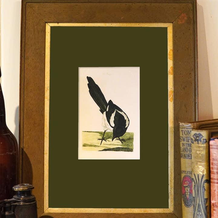 Irreverent Cards for Challenging Times - Wholesale Postcard - Accessible art, engraving, postcard: Magpie3