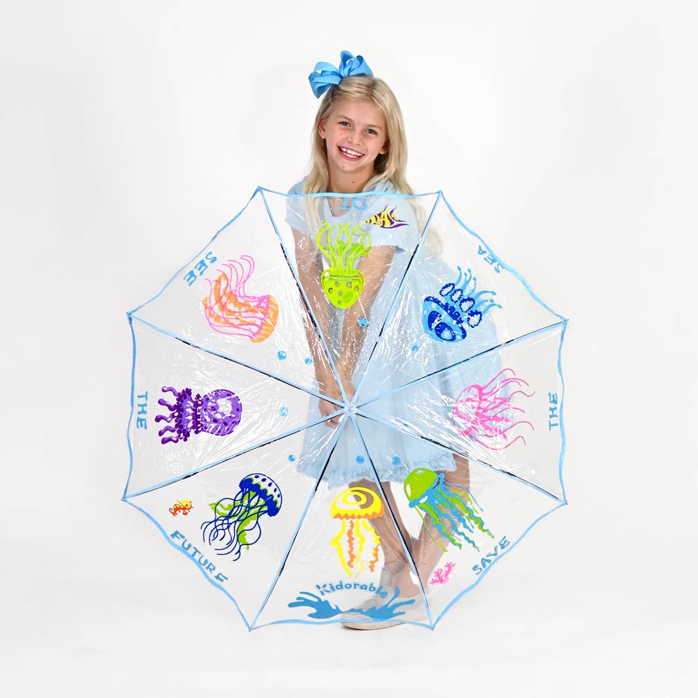 Kidorable - Wholesale Paraplu - kinderen - Transparante Jellyfish opvouwbare paraplu voor kinderen en volwassenen9