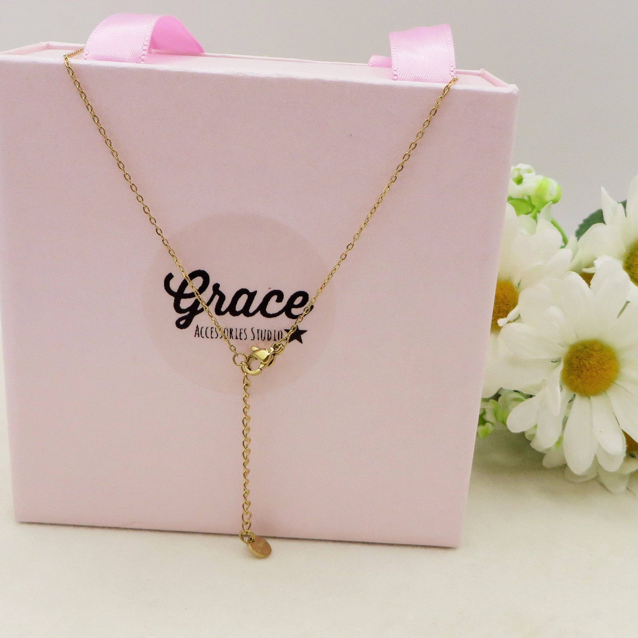 FIORI ORO FLORINE Collana Pendente con fiore - ACCIAIO INOSSIDABILE for wholesale on Faire4