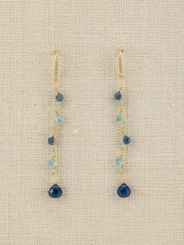 Blue topaz Earrings for wholesale by Lalinde Design