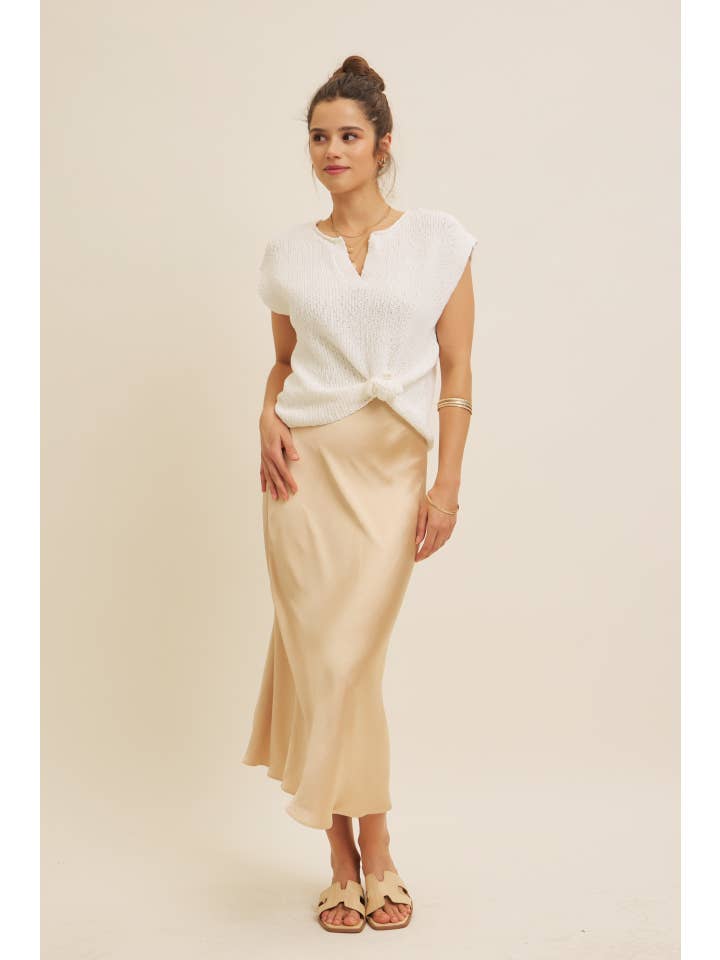 in february - Wholesale Skirt - Women's - HIGH QUALITY THICK SILKY SATIN BIAS CUT MAXI SKIRT
