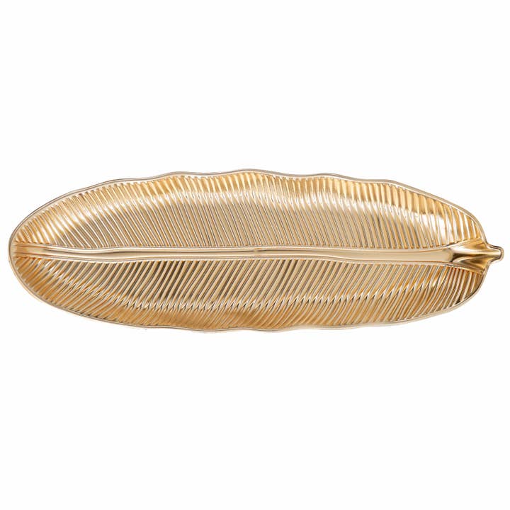 Luxe Party - Wholesale Charger Plate - Leaf Gold Plastic Charger Plate | 1 Charger