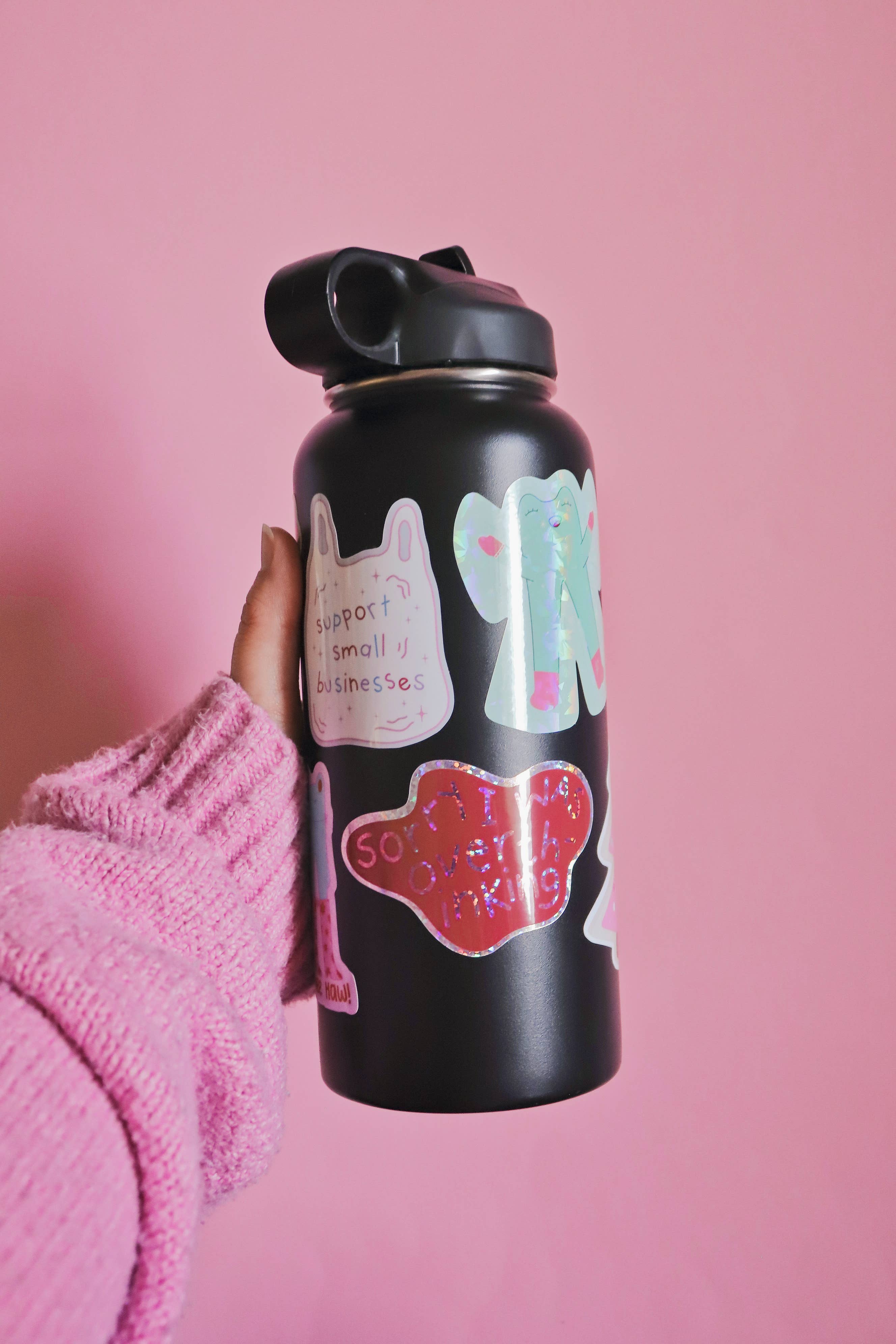 Day Dreamer Studios - Vente Autocollant - Sorry I Was Overthinking | Autocollant brillant imperméable à paillettes6