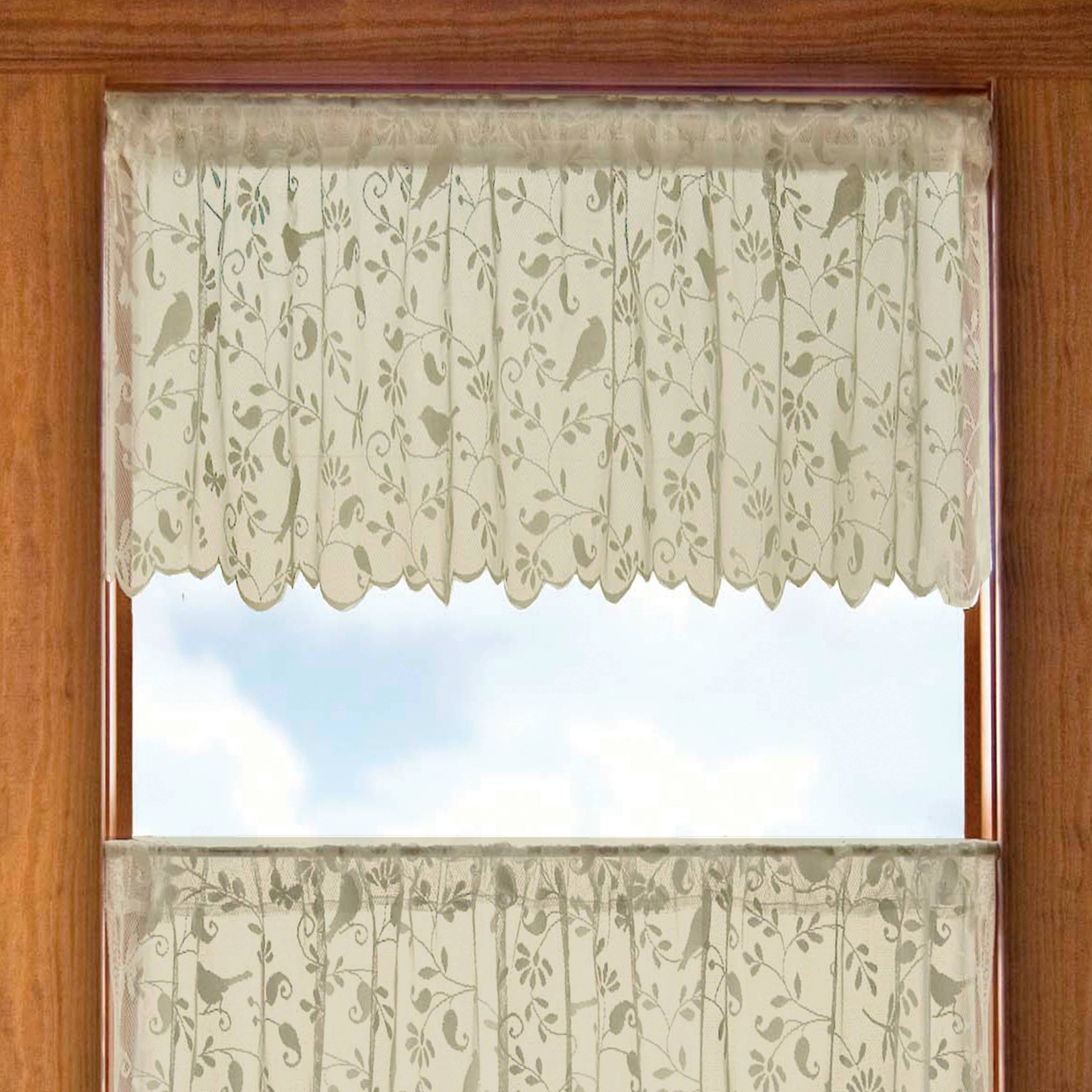 Heritage Lace - Wholesale Valance - Bristol Garden 60x18 Café Lace Curtain Valance2