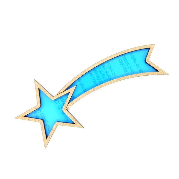 Shooting Star Shaker for wholesale by Evyre Scrapbooking