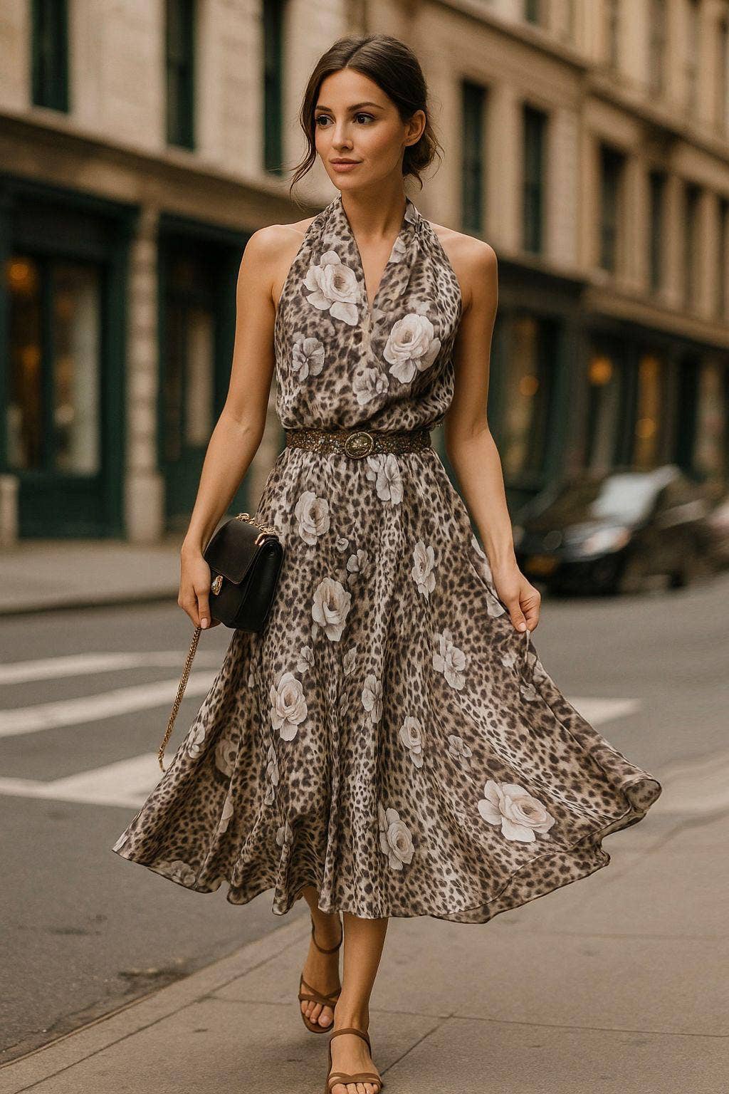 If She Loves - Wholesale Dress - Women's - ISD1313 Jeju Dress Animal Flower0