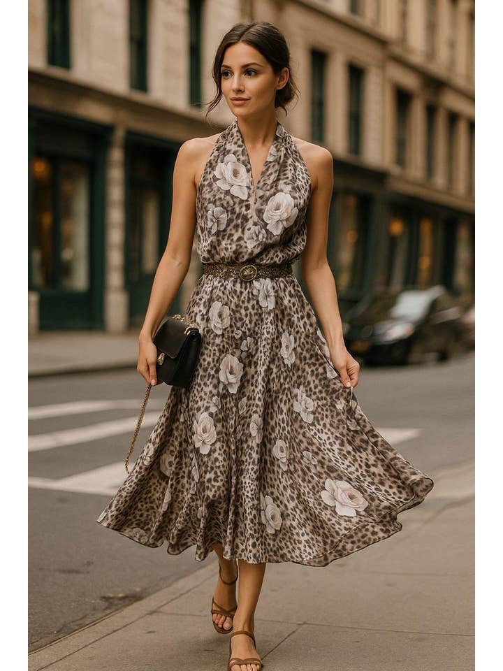 If She Loves - Wholesale Dress - Women's - ISD1313 Jeju Dress Animal Flower