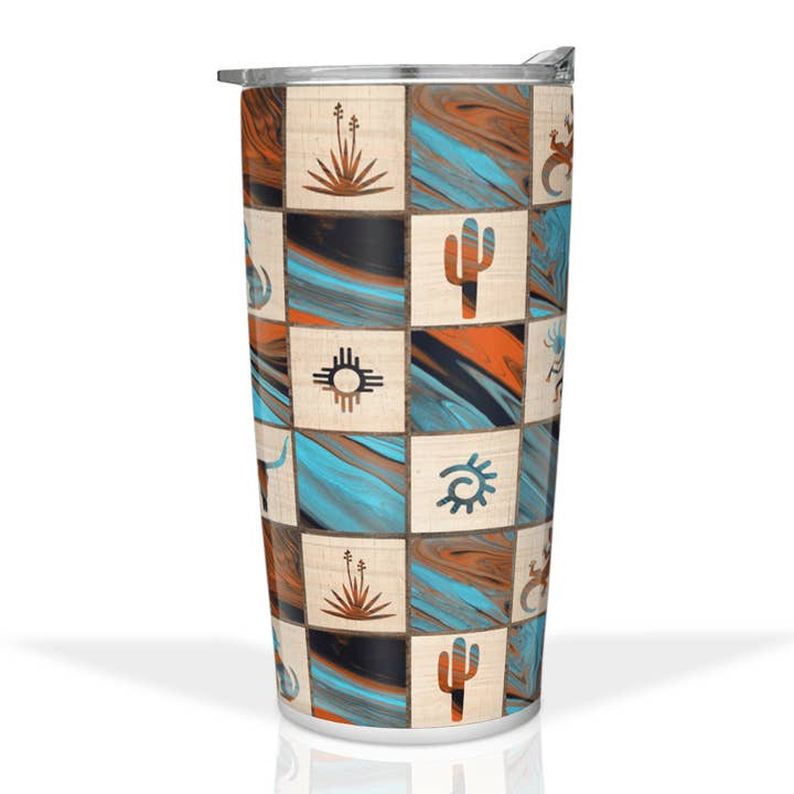 Copo de aço inoxidável 20oz Fluidity Southwest por atacado de Fluidity Drinkware