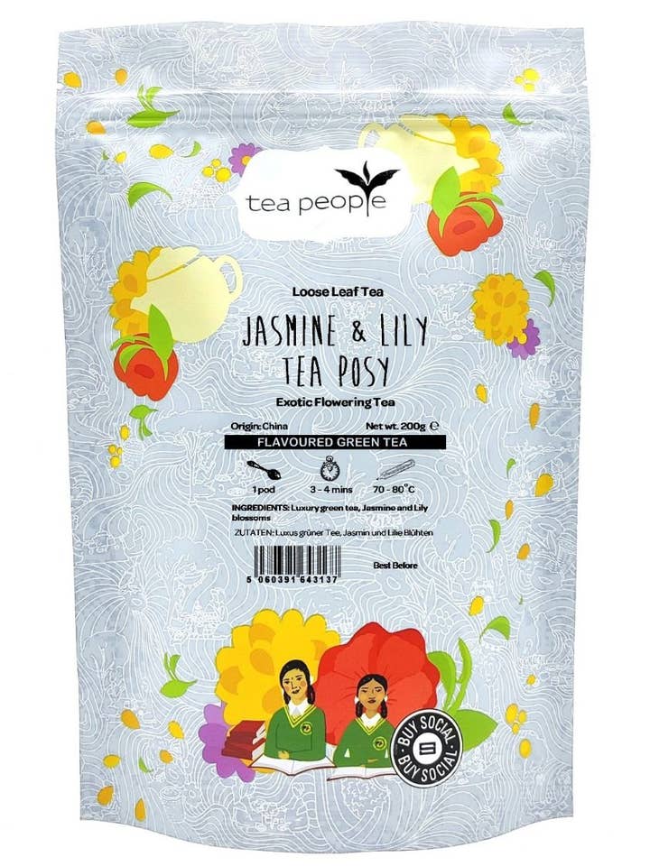 Jasmine & Lily Tea Posy - 200g Refill Pack for wholesale by Tea People