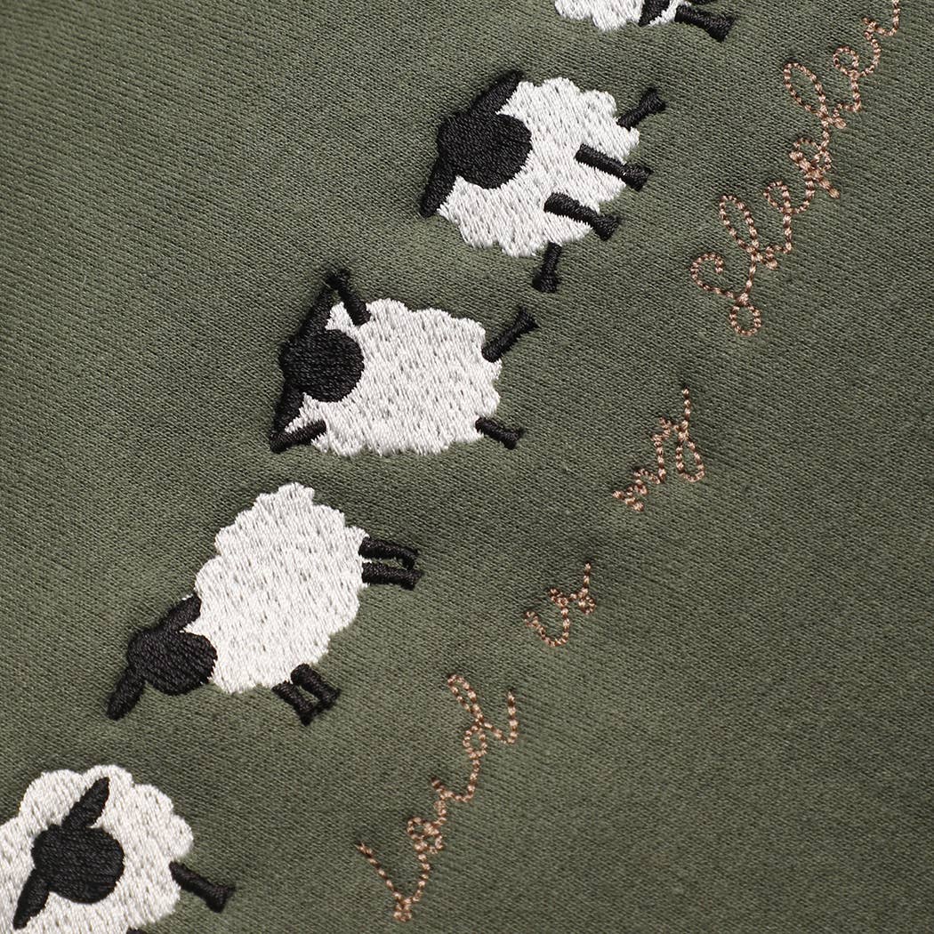 Fashion City - Wholesale Sweatshirt - Unisex - The Lord Is My Shepherd Embroidered Heavyweight Sweatshirt8