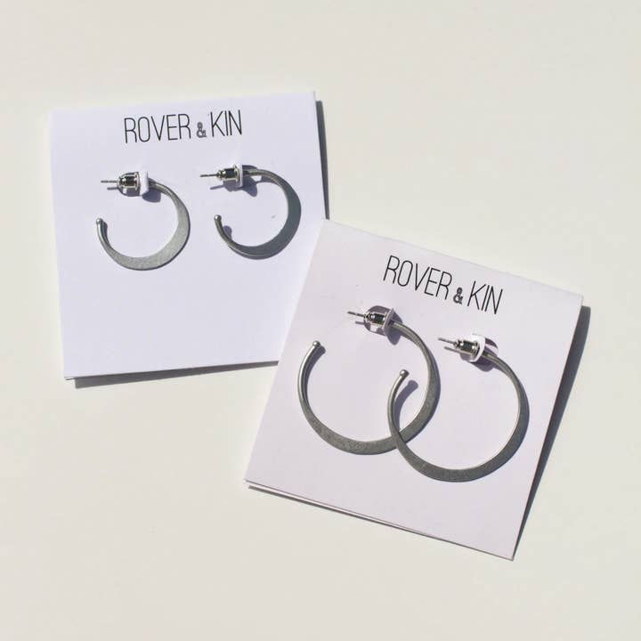 Rover & Kin - Wholesale Hoop Earrings - Hammered Hoops7