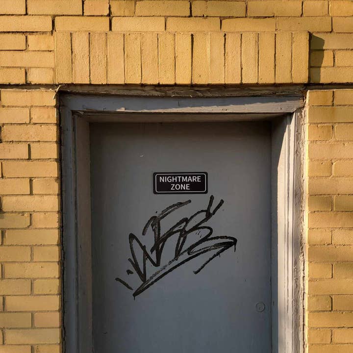 Defensive Wounds - Wholesale Wall Sign - NIGHTMARE ZONE Aluminum Sign1