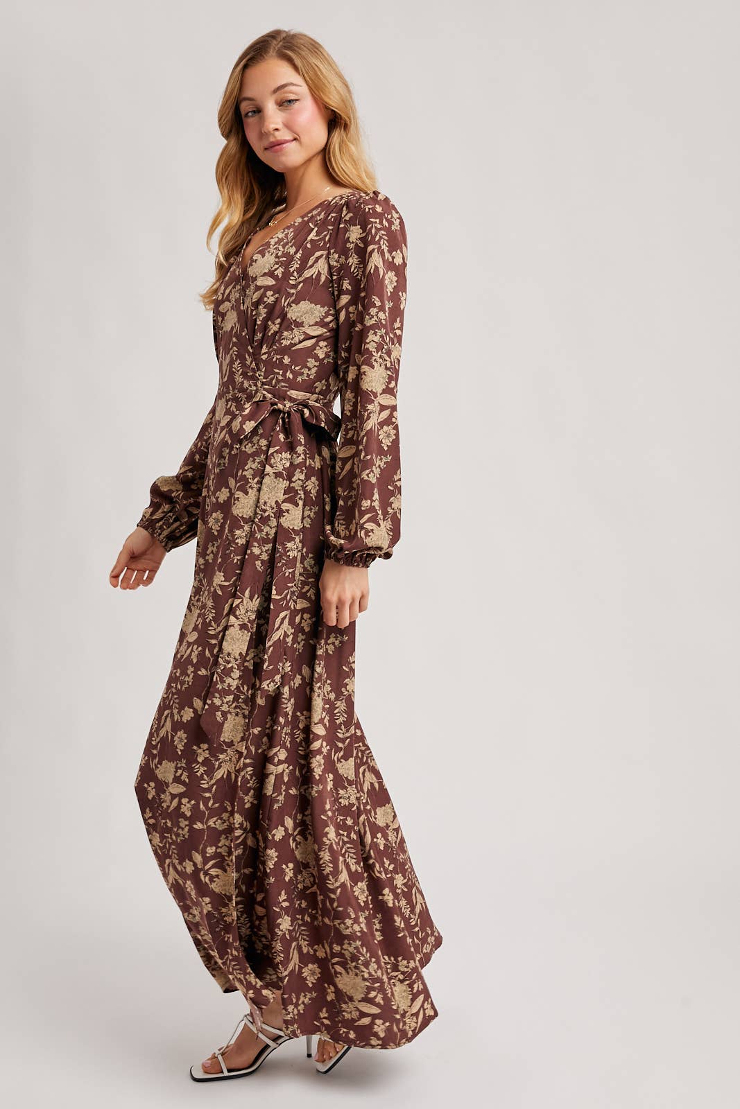 Bluivy - Wholesale Dress - Women's - FLORAL PRINT WRAP MAXI DRESS13