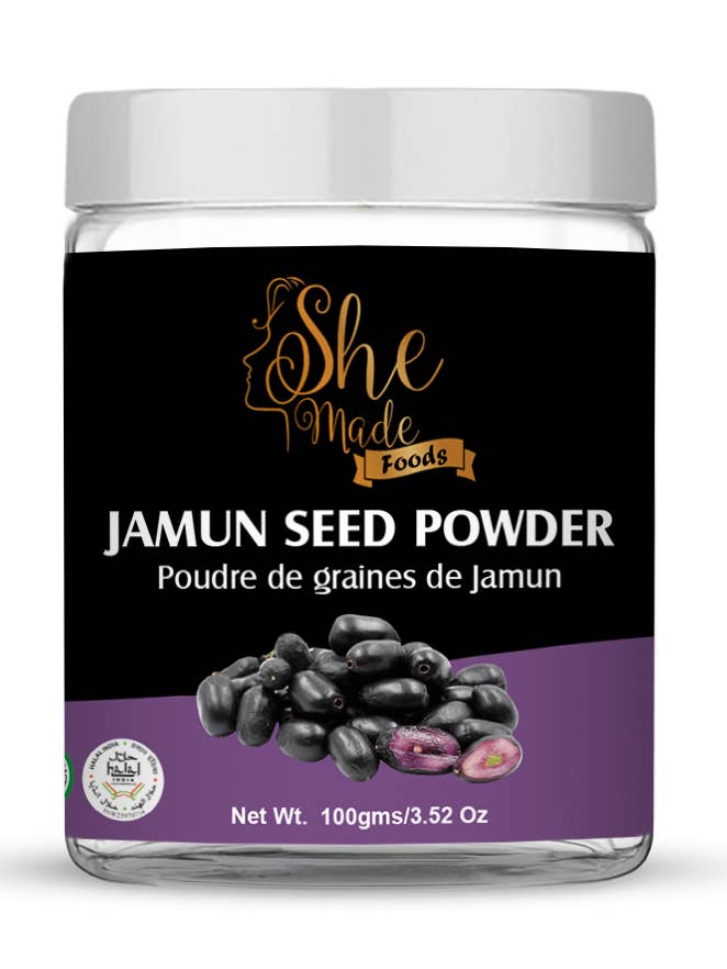 She Made Foods Jamun Powder, Indian Blackberry 100g for wholesale by She Made