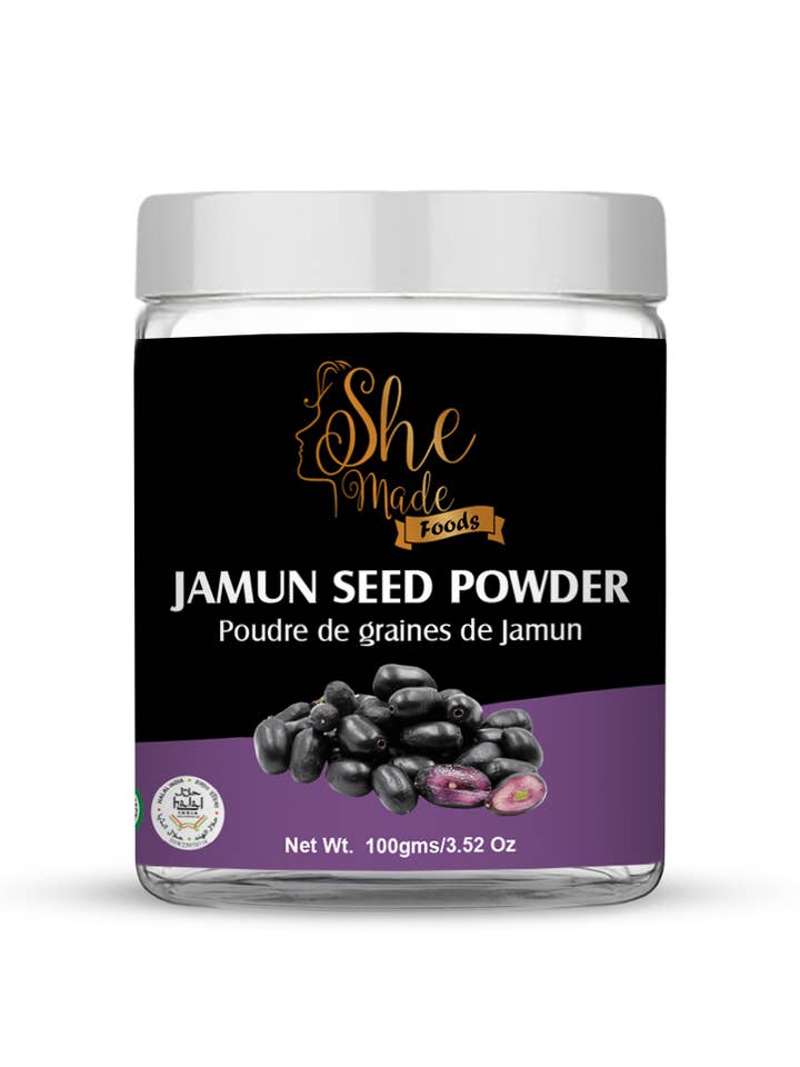 She Made Foods Poudre de Jamun, Mûre Indienne 100g pour la vente par She Made
