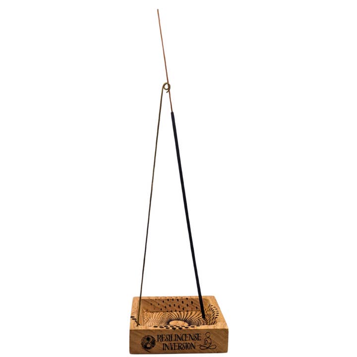 ResilScents WholeSale - Wholesale Incense holder - Inversion Ash Catcher – Crafted Wood & Brass Incense Stand23