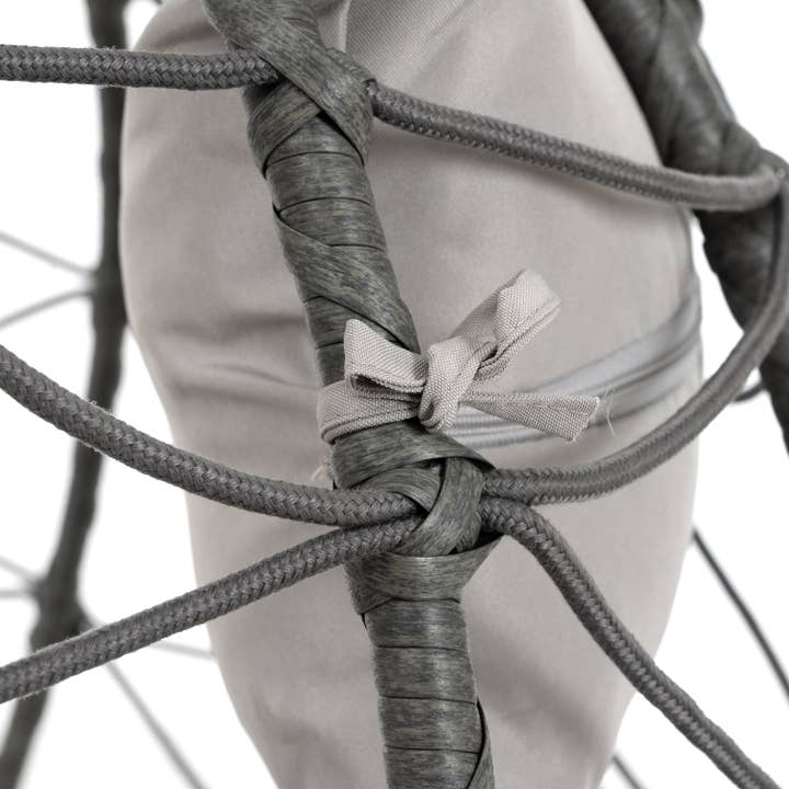 39F Inc. - Wholesale Egg Chair - Egg Chair with Stand, Indoor/Outdoor Swing Chair, Gray10