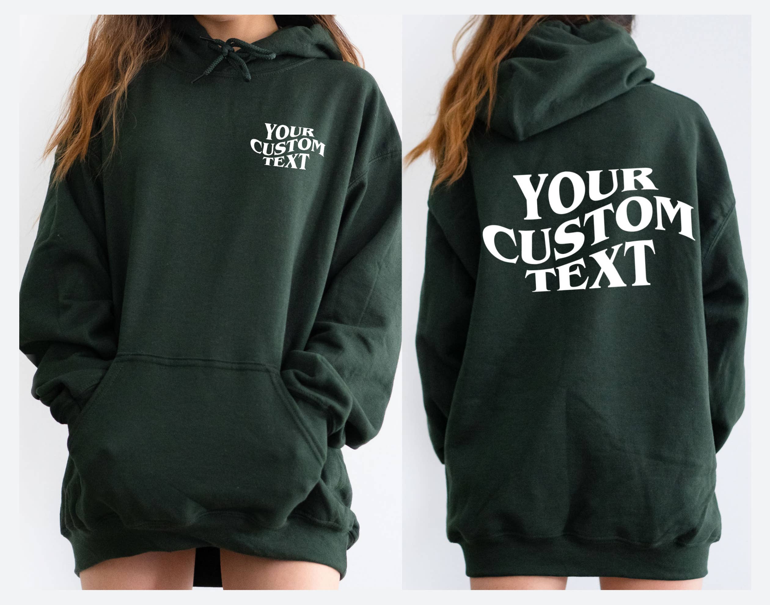Typically Vulgar - Wholesale Hoodie - Unisex - Custom RETRO TEXT Hoodie // Gildan, Two-Sided Print17