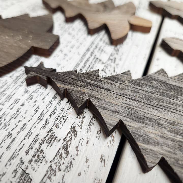Rockin'Wood - Vendita all'ingrosso Ritagli - Barnwood, ritagli per albero di Natale, alberi in legno