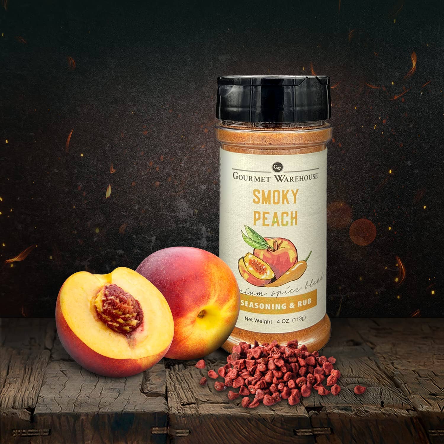 Gourmet Warehouse Brands - Wholesale Dried Spice Mix - Gourmet Warehouse Smoky Peach Seasoning & Rub2