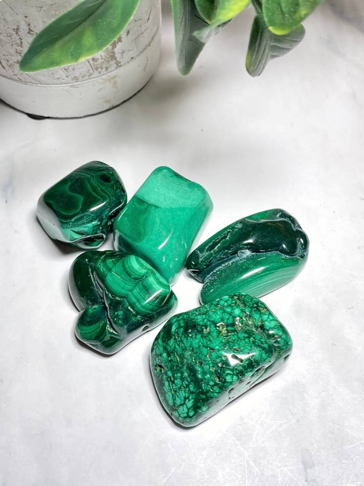 Malachite Polished Crystals for wholesale by Above Tha Clouds