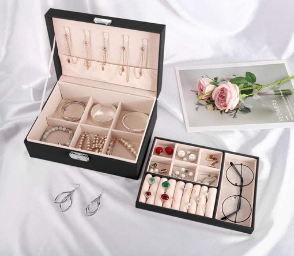 Emilie collection - Wholesale Jewelry Box/Organizer - Beauty case black1