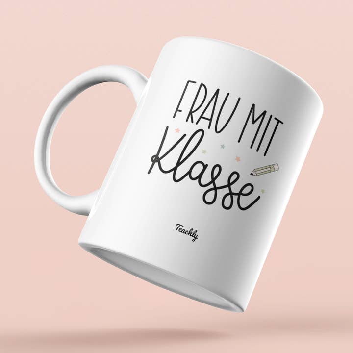 Woman with class cup for wholesale by Teachly
