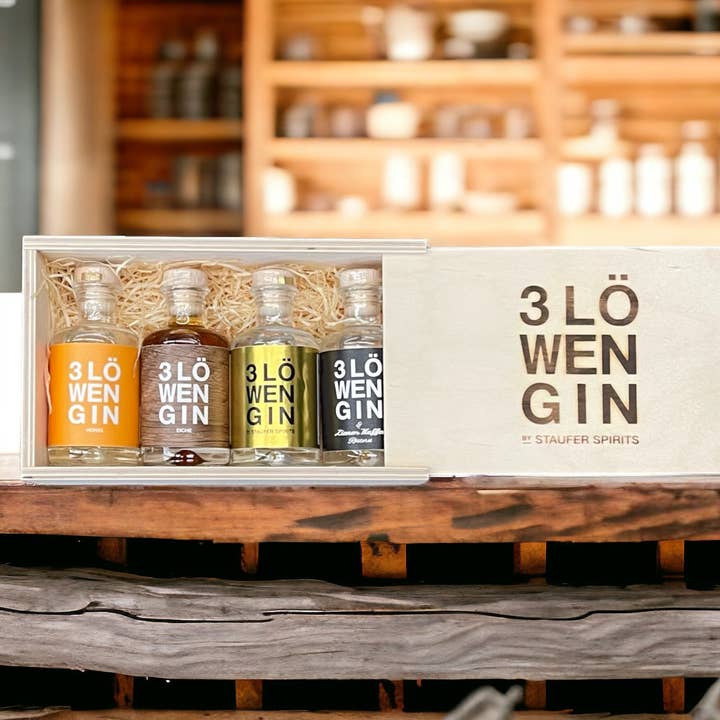 3LöwenGin "Presentbox Kvartett" för wholesale av Staufer Spirits