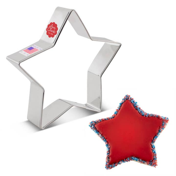 Star Cookie Cutter, 4". (Bag of 1 Dozen) for wholesale by Ann Clark