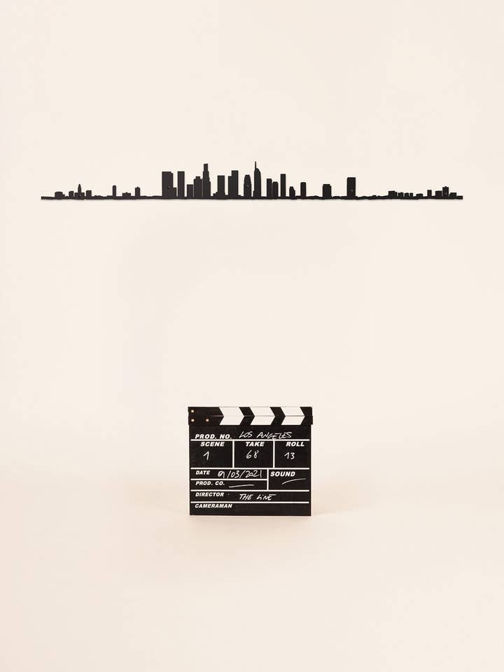 Wanddekor — Skyline von Los Angeles — Maxi (125 cm) für den Großhandel von The Line