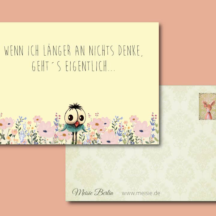 Meisie Berlin - Wholesale Postcard - Postcard the beautiful NOTHING