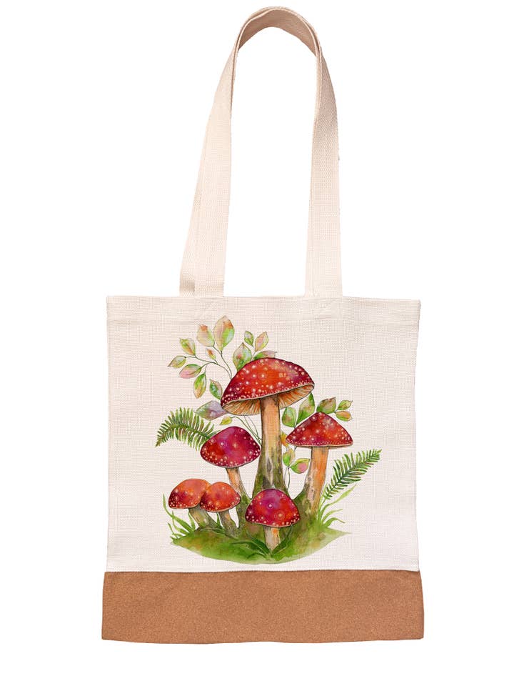 Bolsa de lino/lona - Mágica - Hongos rojos para venta al por mayor de Oladesign