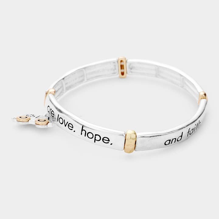 Sensibling Corp. - Wholesale Charm/Dangle Bracelet - Ambulance Charm Message Metal Stretch Bracelet1