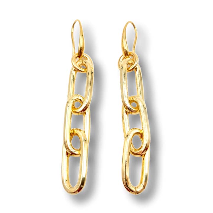 GOUDEN KETTING ABS COLLECTIE OORBELLEN voor wholesale door Sasha Miami