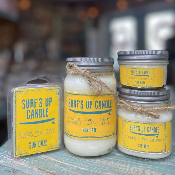 Sun Daze Mason Jar Candle - Original Collection for wholesale by Surfs Up Candle
