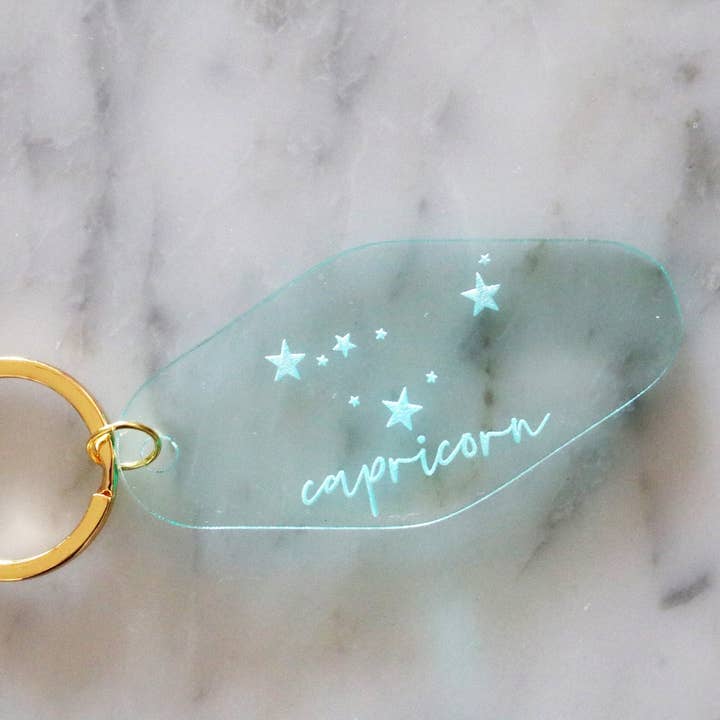 zodiac motel keychain | CHOOSE YOUR COLOR for wholesale by Everthine Designs