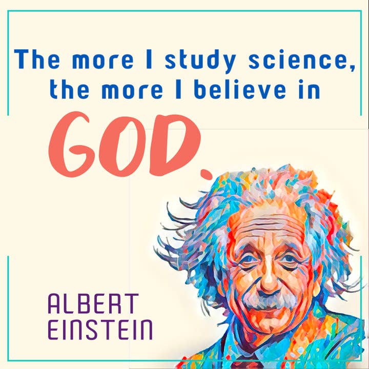 PNW Departure - Wholesale Sticker - Albert Einstein Believe in God Sticker