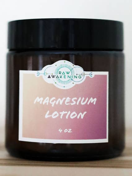 Magnesium Lotion (4oz Jar) for wholesale by Raw Awakening